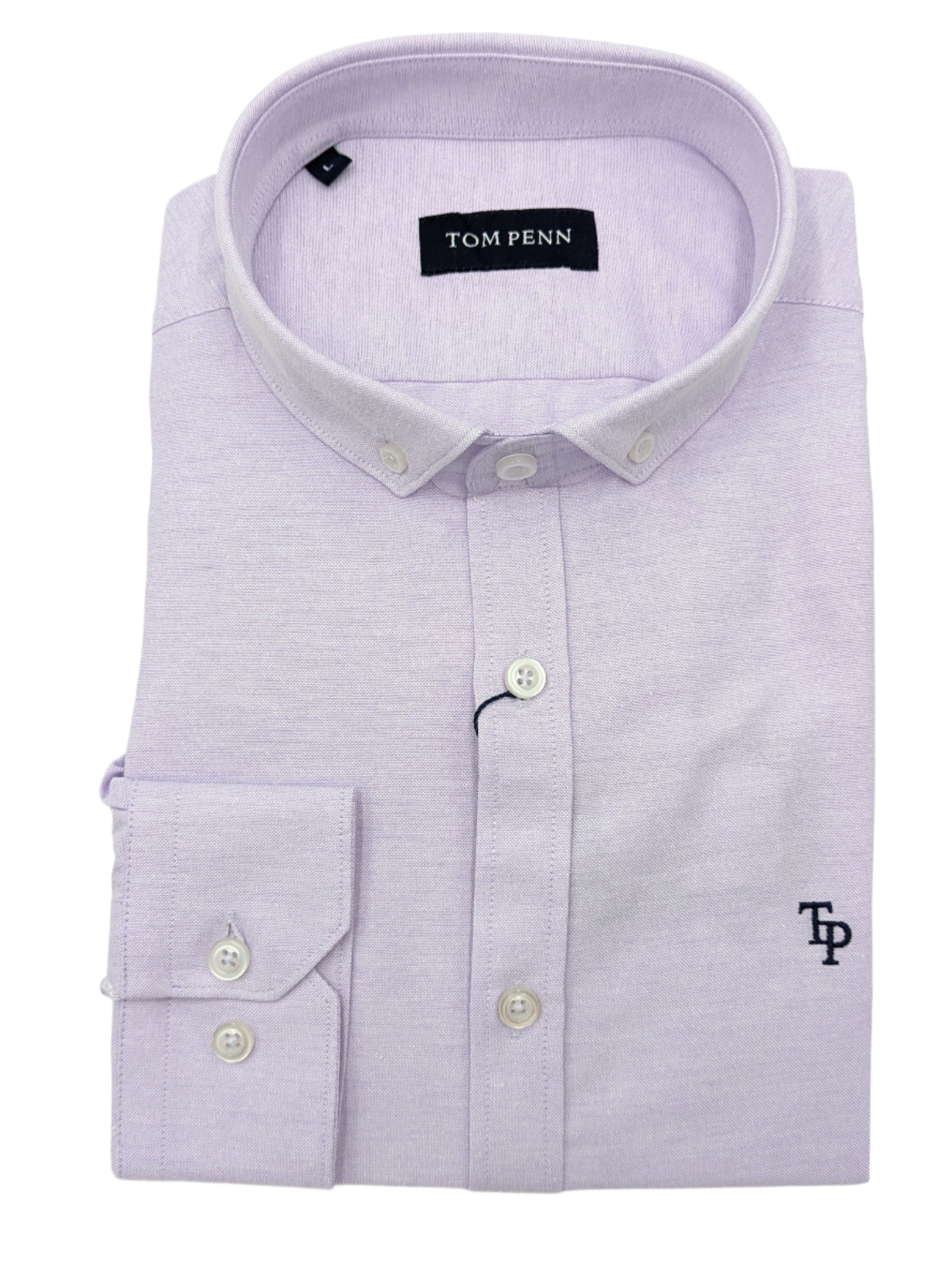 tom penn Tom Penn Long Sleeve Lilac Shirt LILAC front view