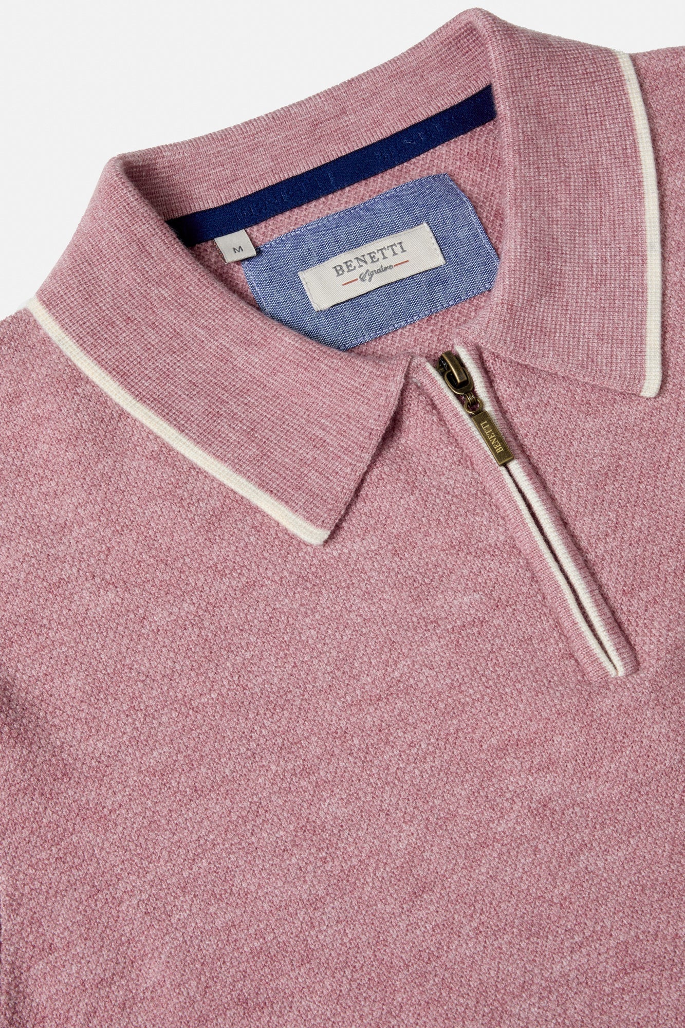 BENETTI Jeremy Rose Polo Shirt ROSE model front view