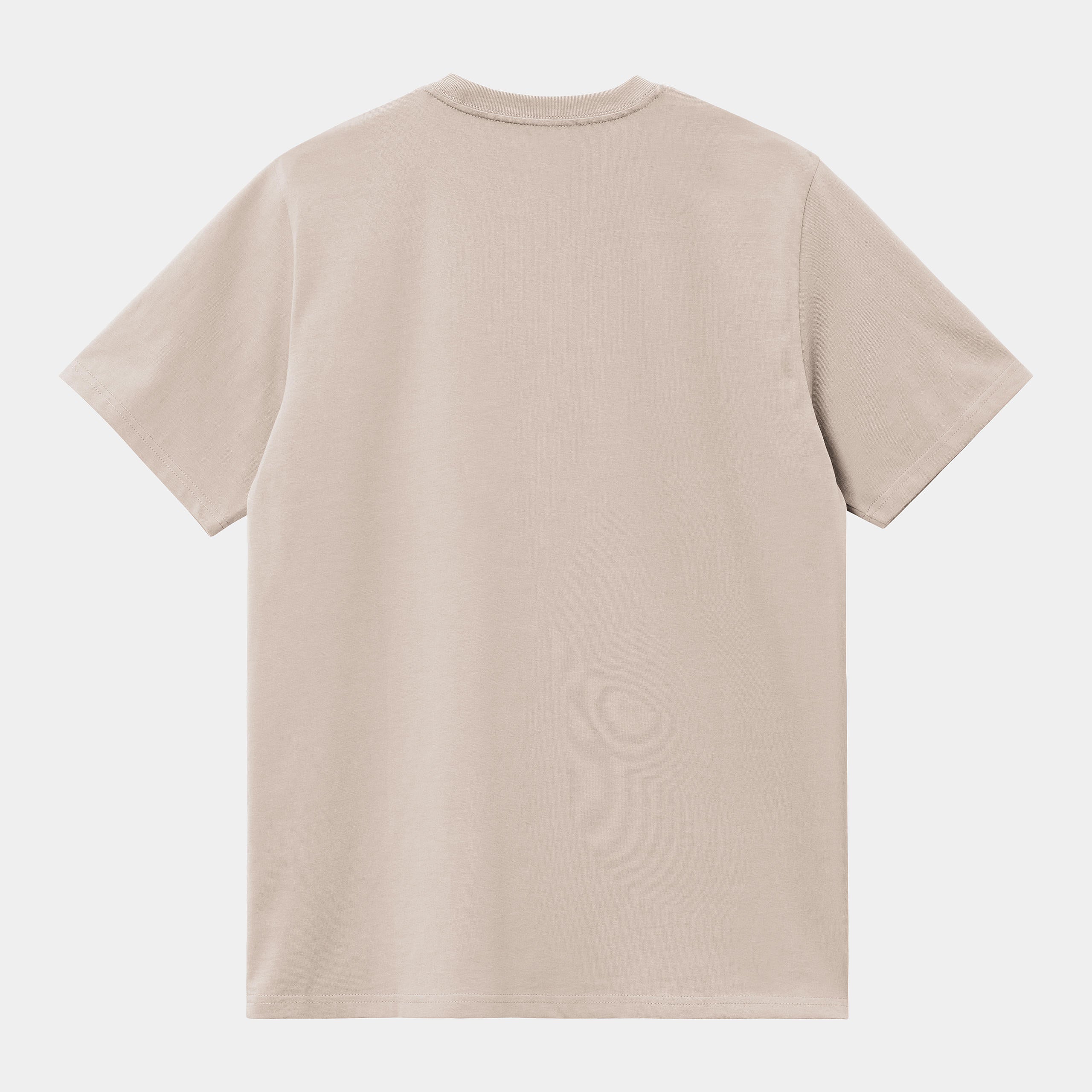 Men's Short Sleeve Chase T-Shirt-Dusky Beige / Gold-Ghost Back View