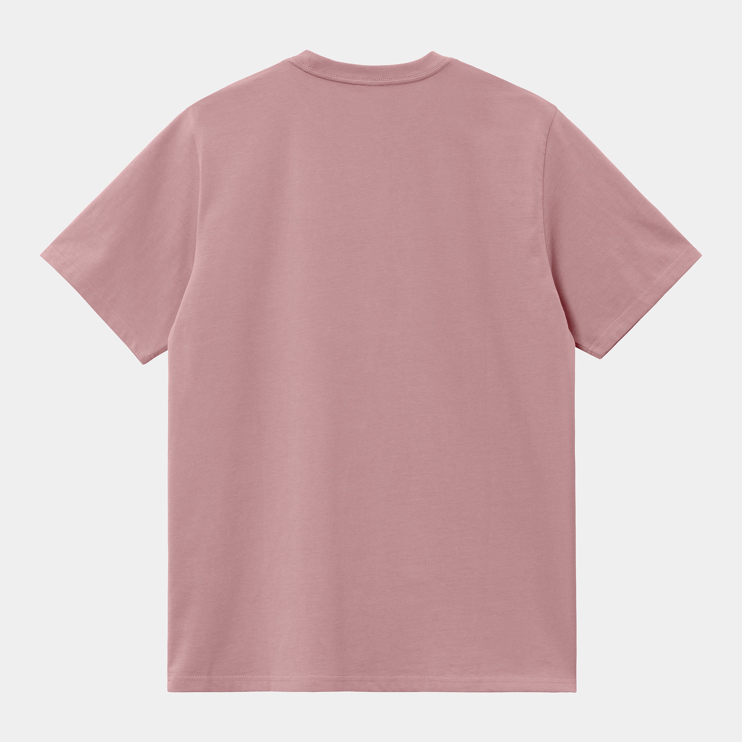 Men's Short Sleeve Chase T-Shirt-Glassy Pink / Gold-Back View