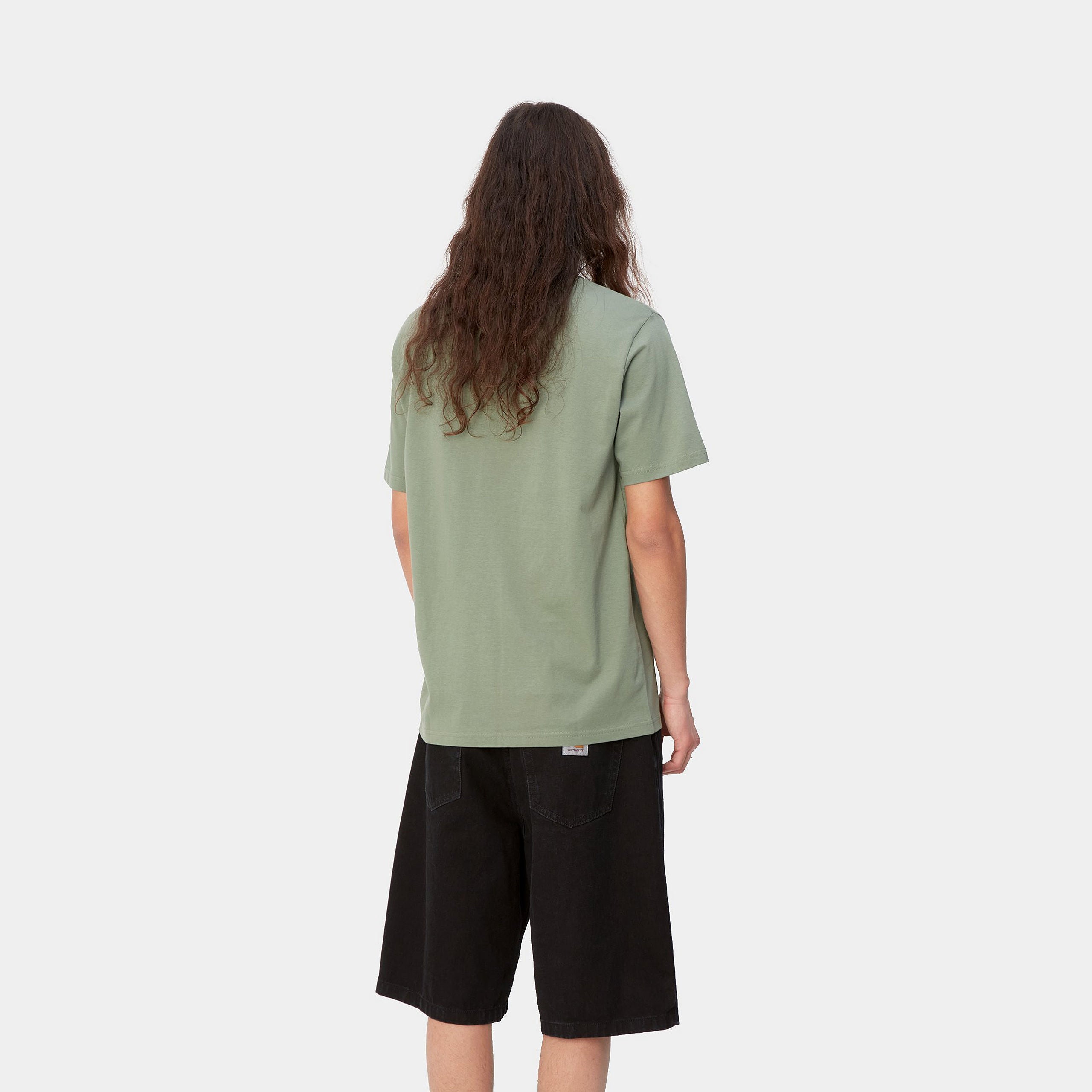 Men's Graft Short Sleeve Park T-Shirt-Model Back View
