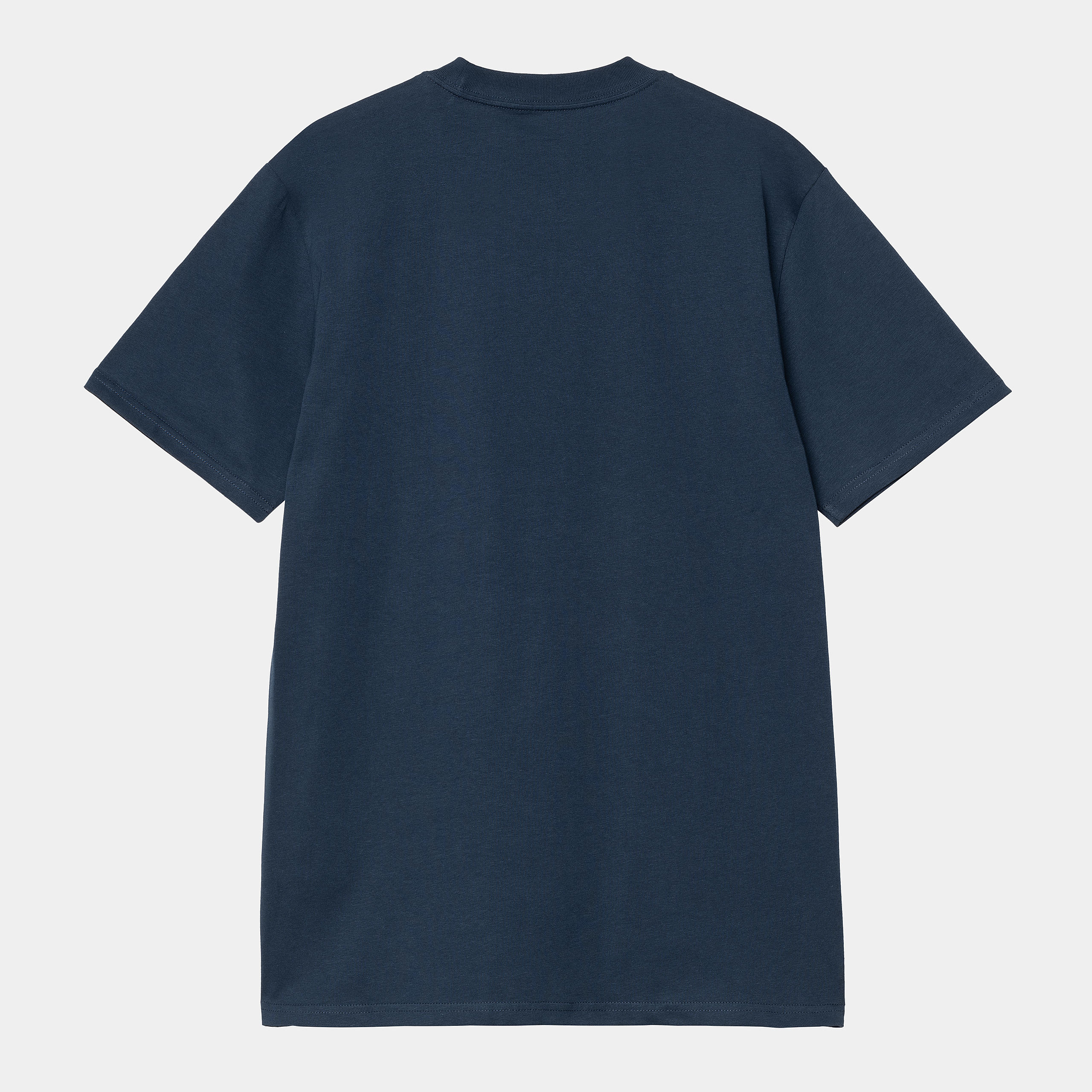 Short Sleeve Script T-Shirt-Ink / Air Yellow