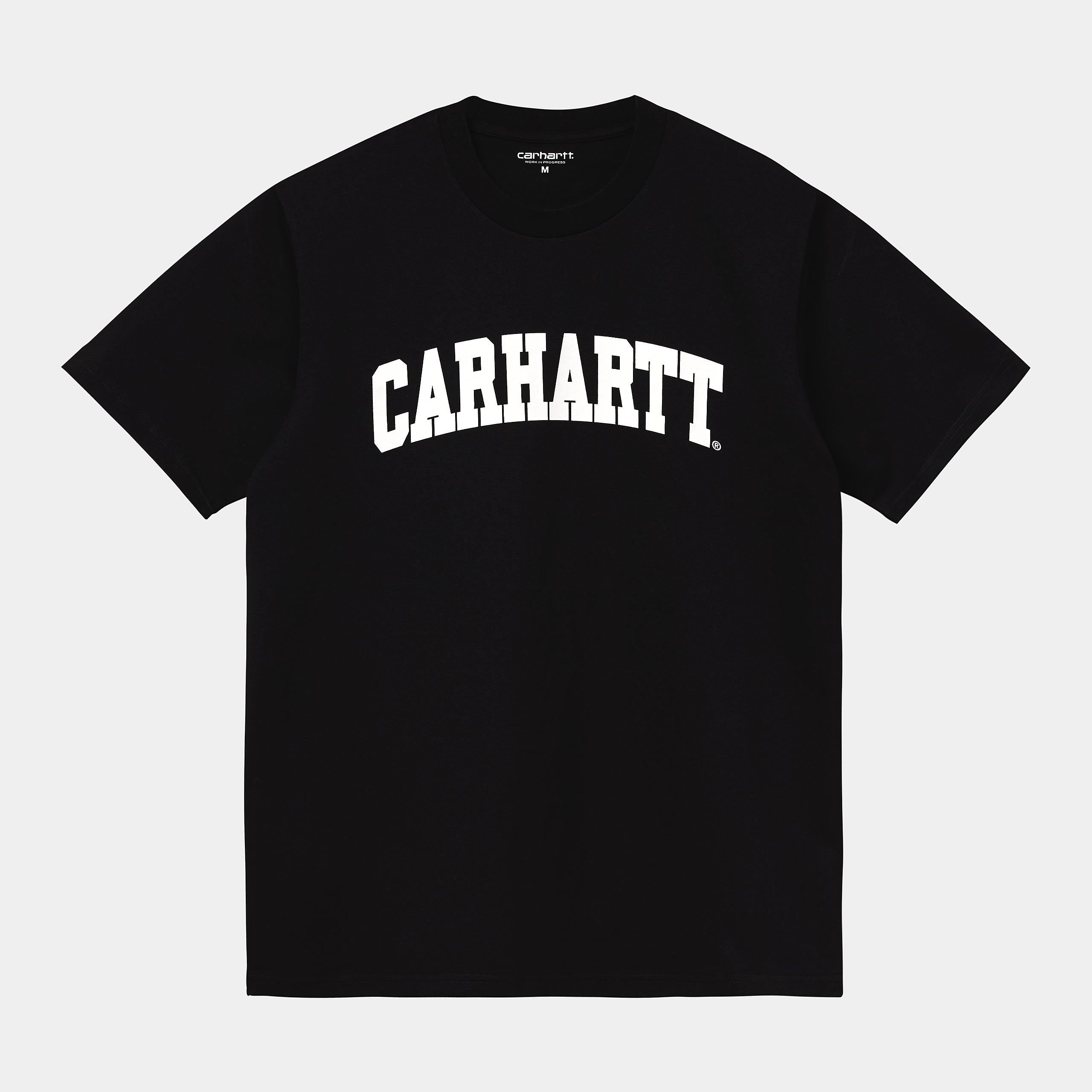 Carhartt WIP Short Sleeve University T-Shirt-Black / White Black / White detail view