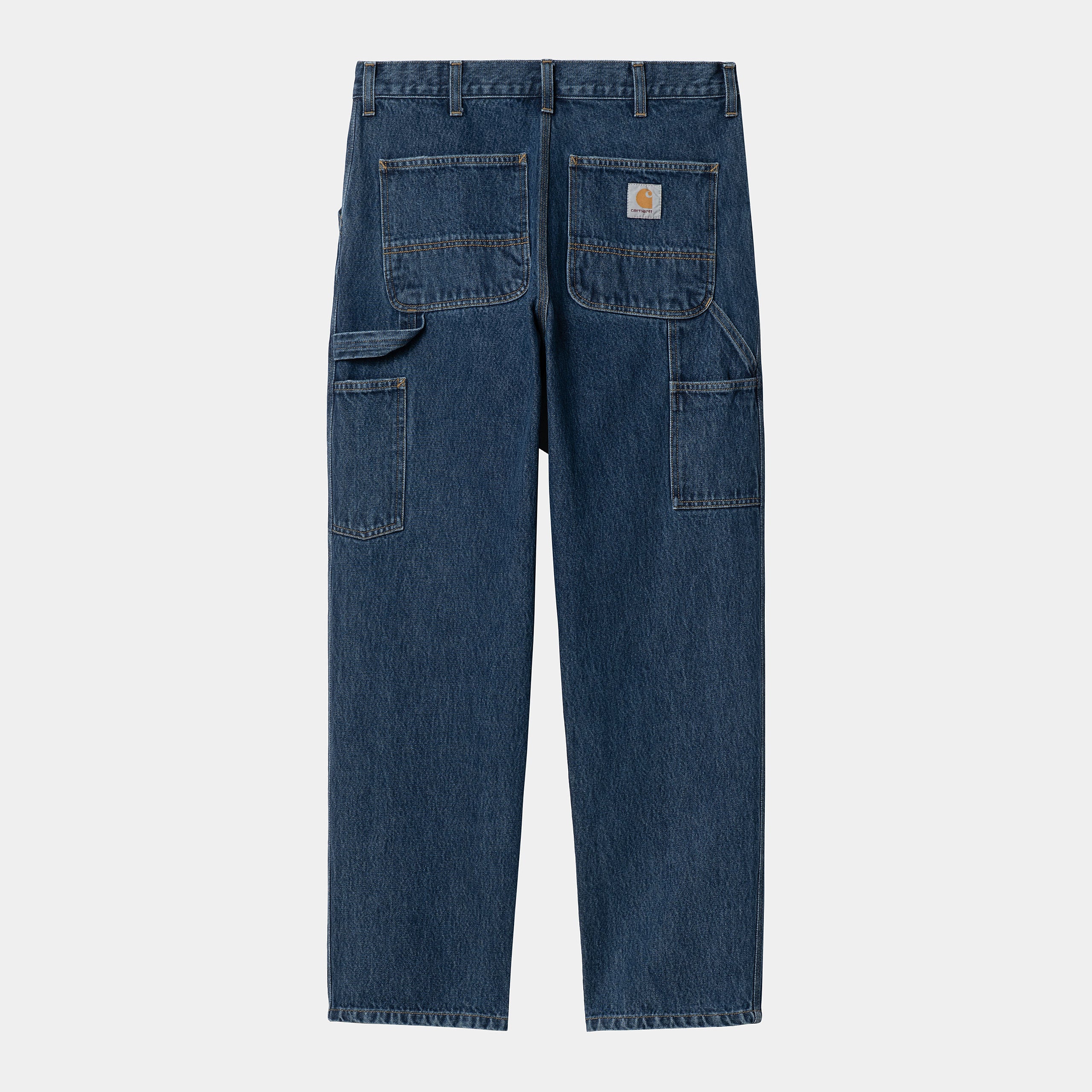 Carhartt WIP Single Knee Pant-Blue-Stone Washed Blue-Stone Washed back view