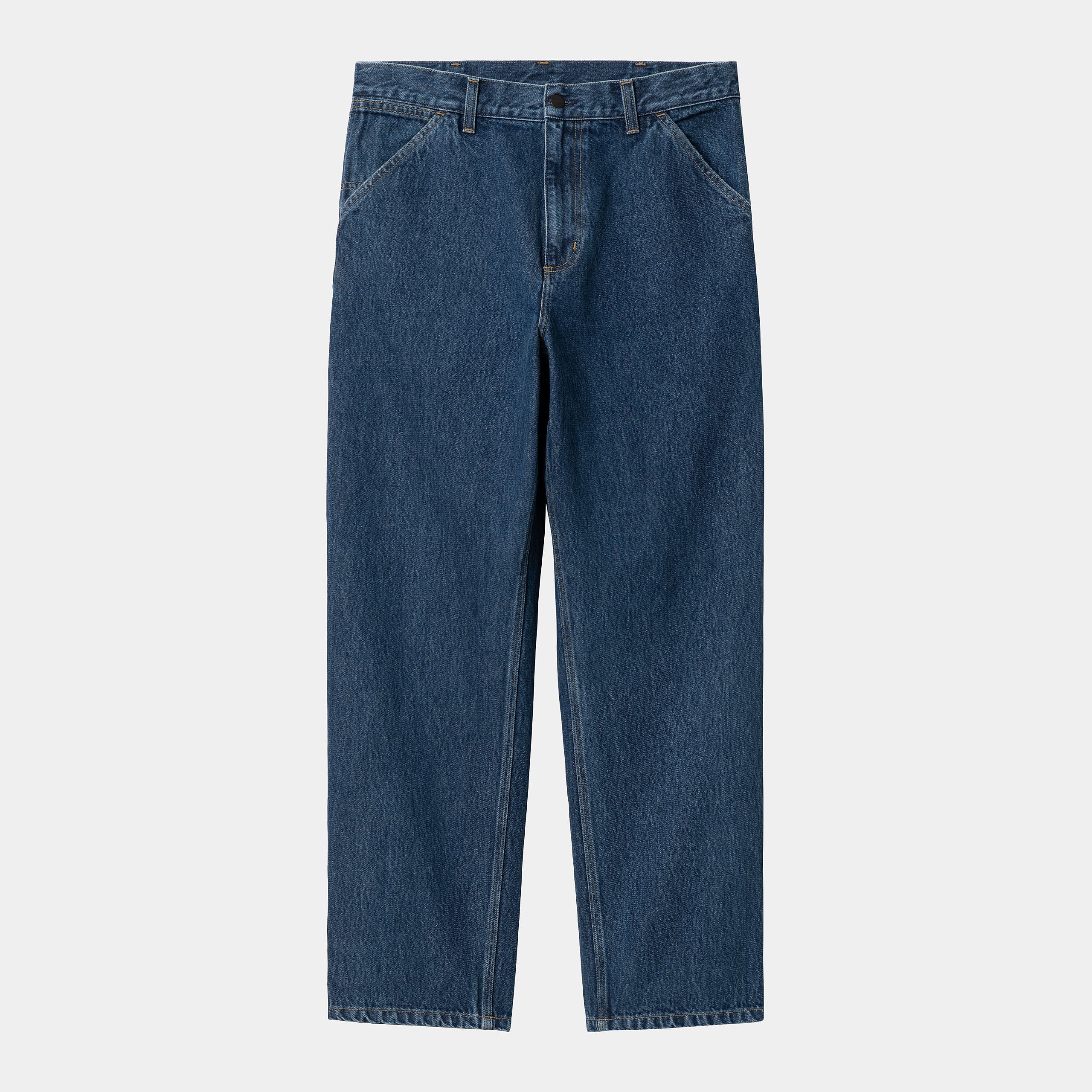 Carhartt WIP Single Knee Pant-Blue-Stone Washed Blue-Stone Washed detail view