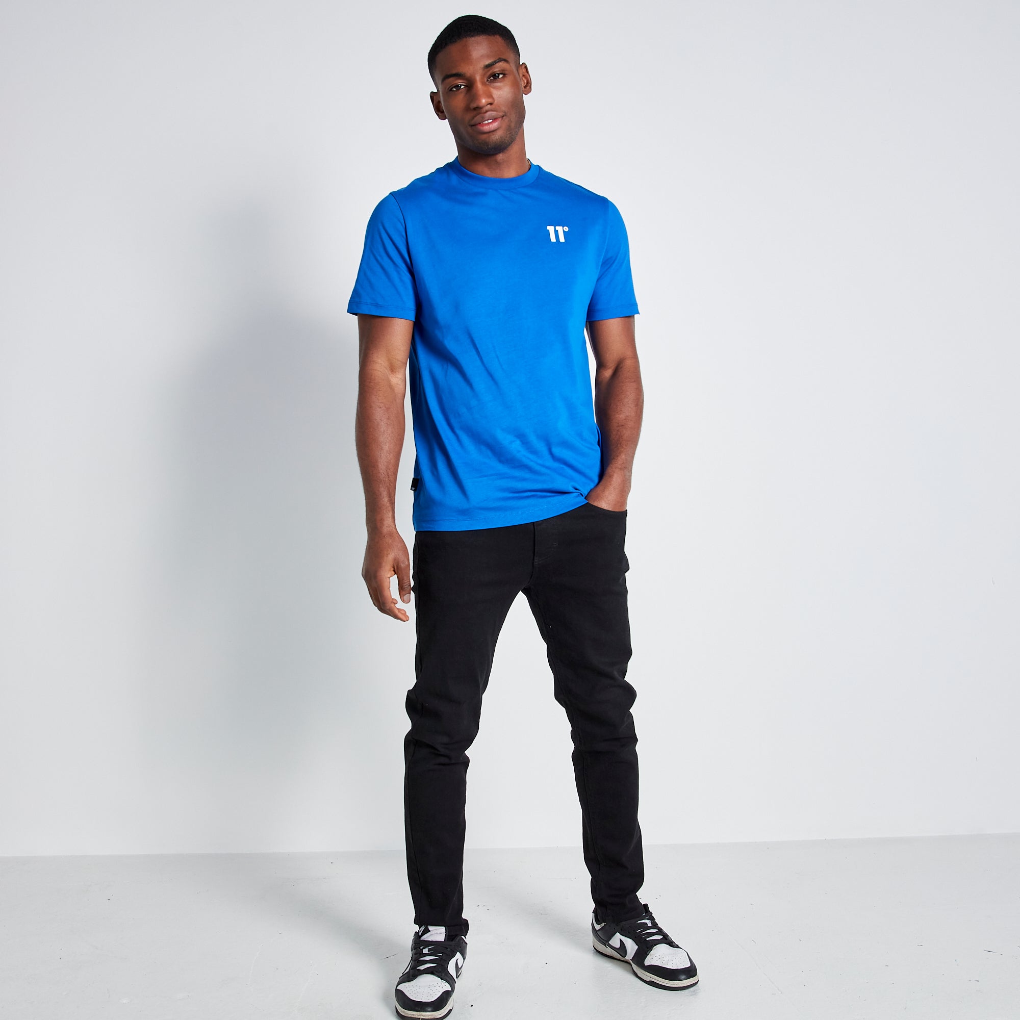 Men's Core T-Shirt - Cobalt-Full Model Front View