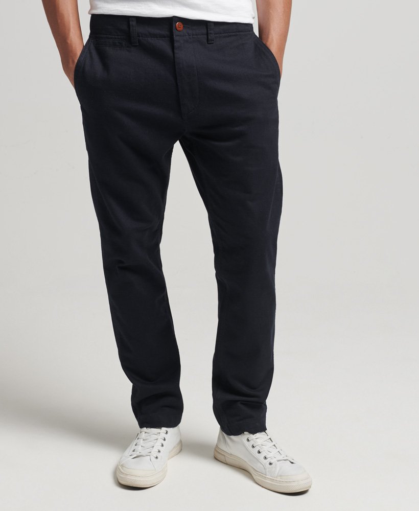 Officers Slim Navy Chino Trousers