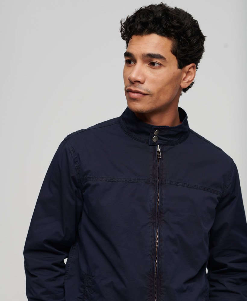 Men's Classic Harrington-Eclipse Navy-Closer View of Front