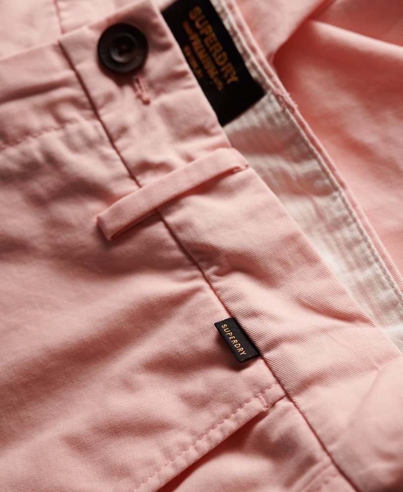 SUPERDRY Stretch Chino Short-Pink Sunset Pink Sunset back view