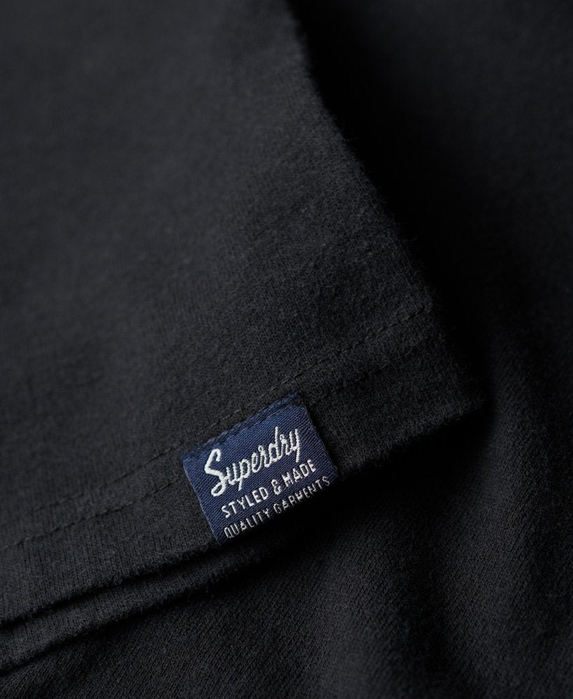 Boy's Reworked Classics Graphic Tee-Nero Black Marl-Tab Logo View