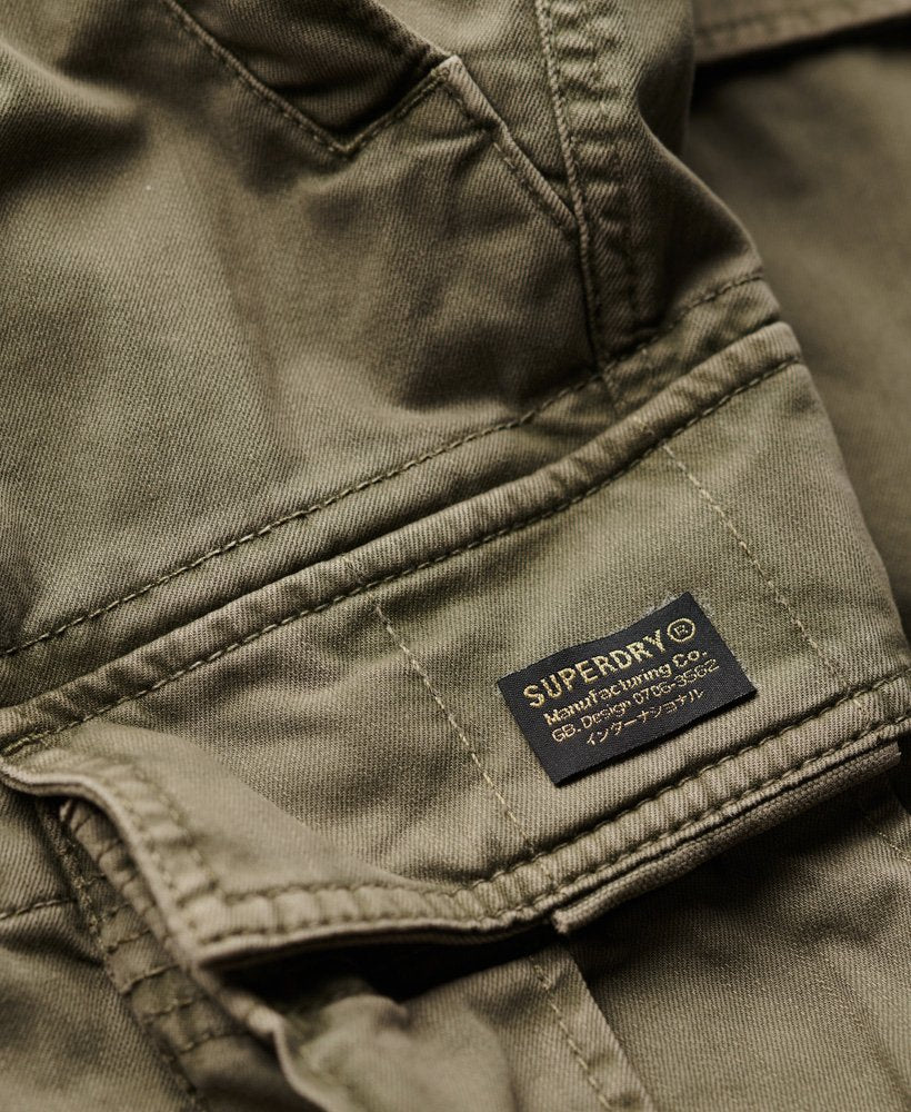 Men's Core Cargo Short-Chive Green-Tab Logo View