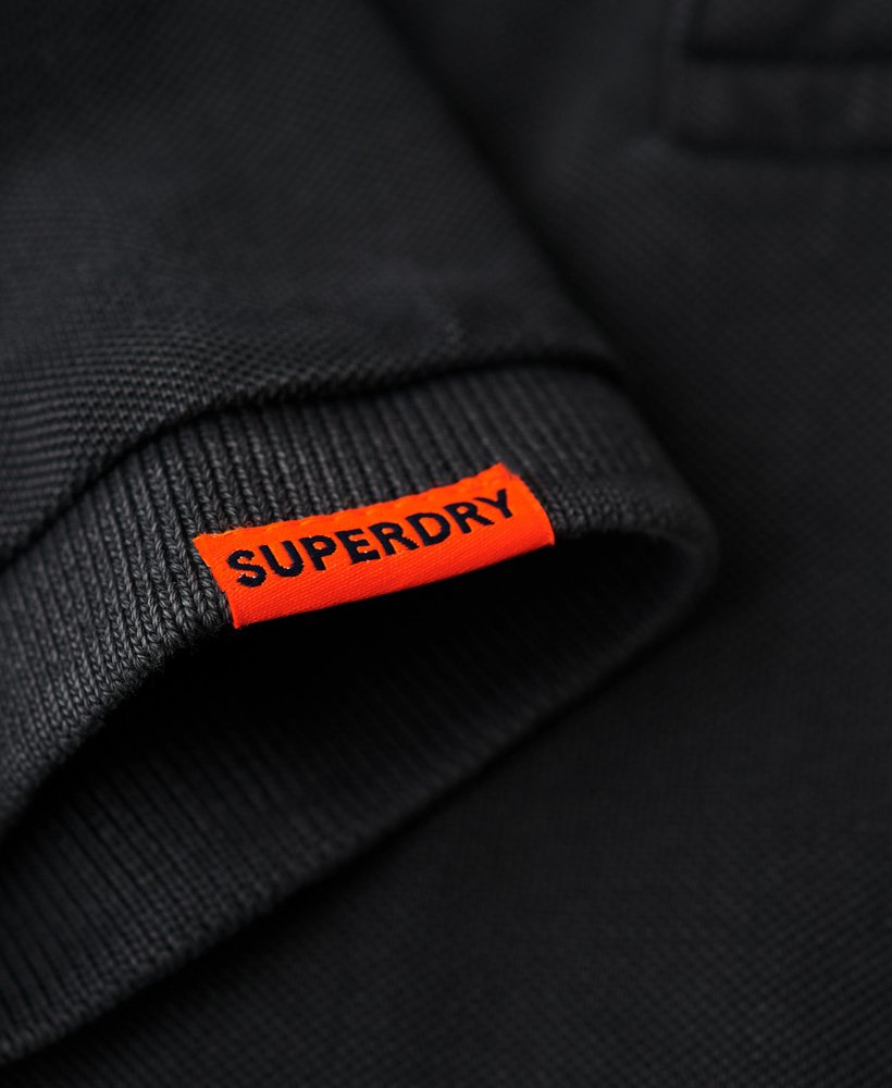 Vintage Destroy Polo-Destroy Black-Arm logo tab