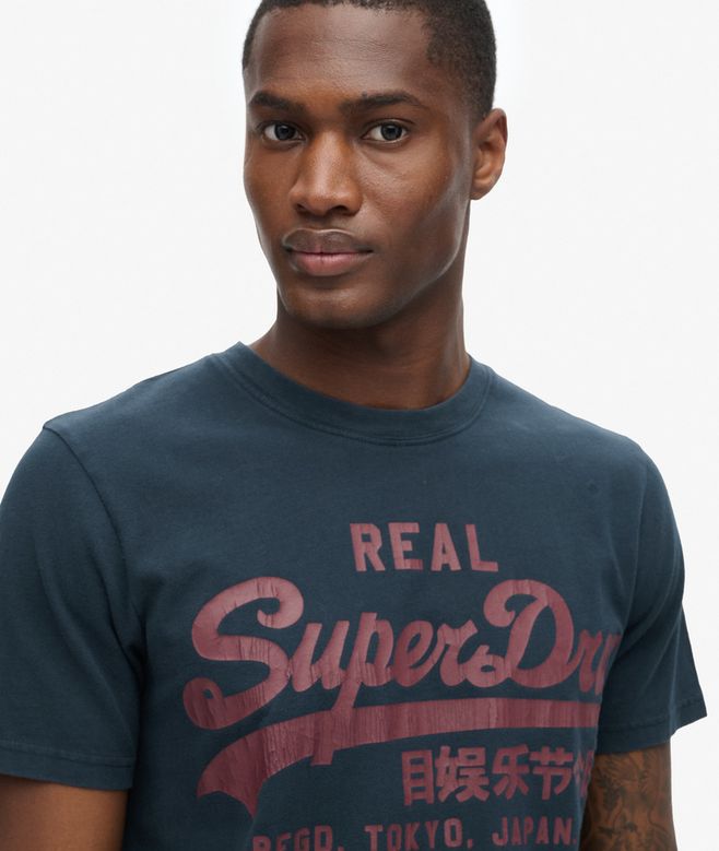 SUPERDRY Vintage Logo Graphic T-Shirt-Eclipse Navy Eclipse Navy detail view