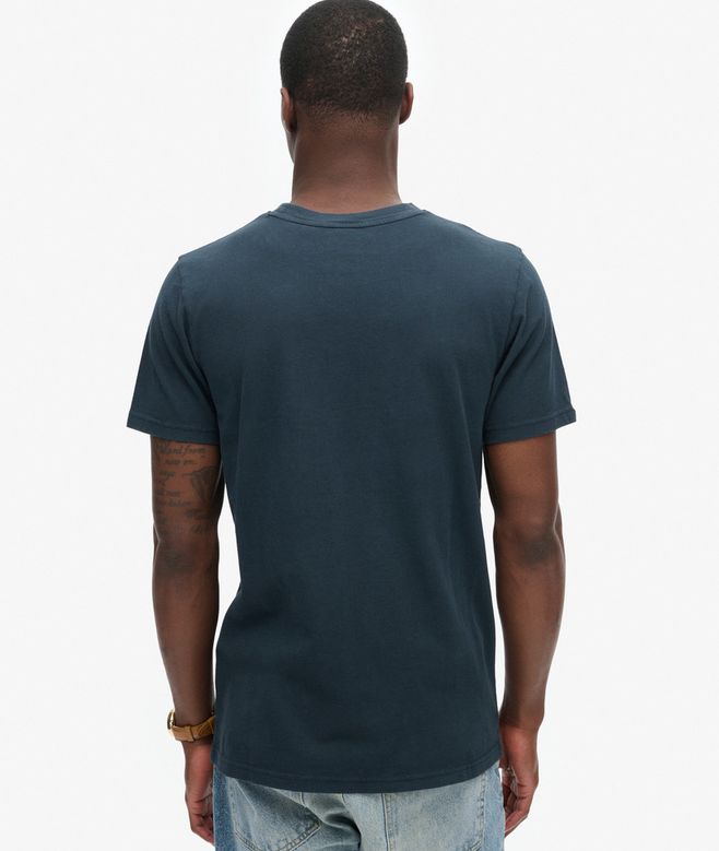 SUPERDRY Vintage Logo Graphic T-Shirt-Eclipse Navy Eclipse Navy back view