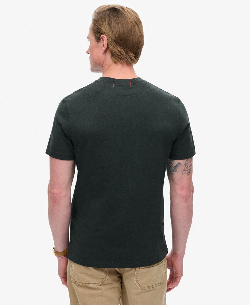 SUPERDRY Surplus Graphic Washed Black T-shirt Washed Surplus Black back view