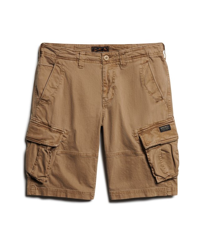 Core Cargo Short-Tan Khaki-Flat front view