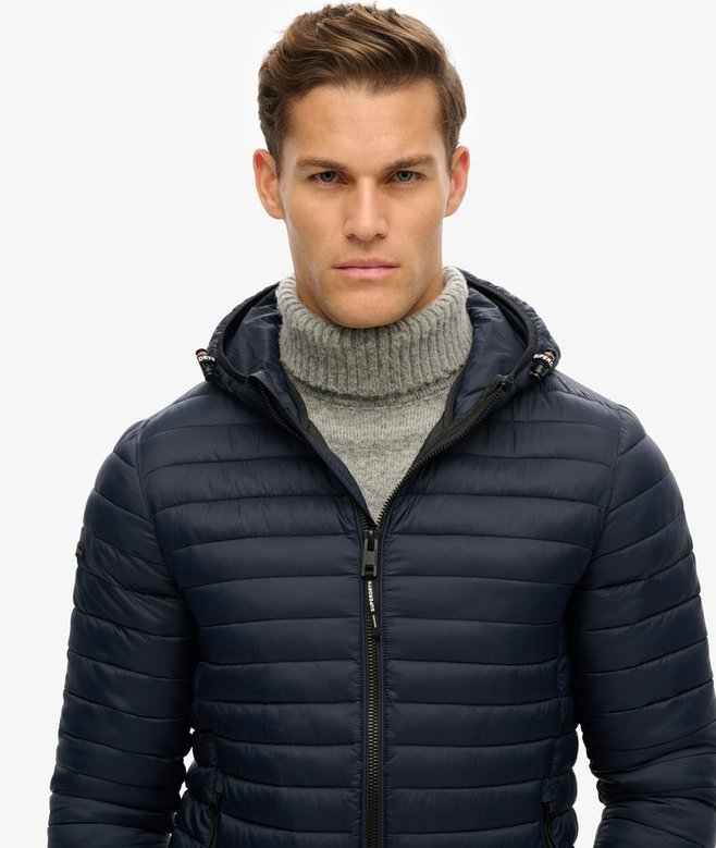 SUPERDRY Hooded Fuji Lite Eclipse Navy Jacket Eclipse Navy detail view