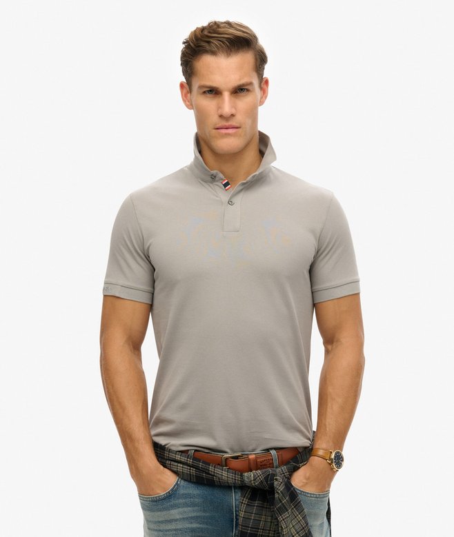 City Pique Polo-Dove Grey