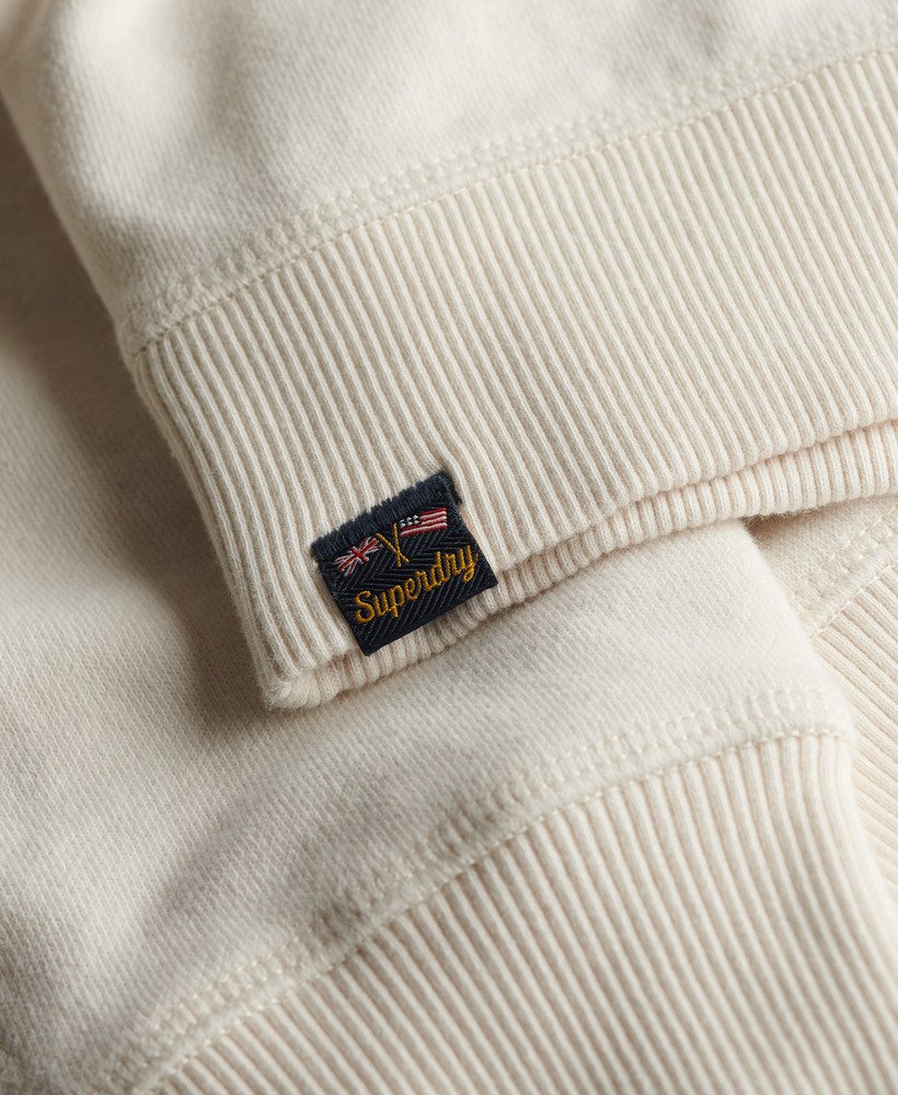 Athletic Essentials Relaxed Applique Off White Sweatshirt-Sleeve view