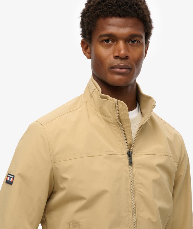 SUPERDRY Nylon Harrington Jacket-Canyon Beige Canyon Beige detail view