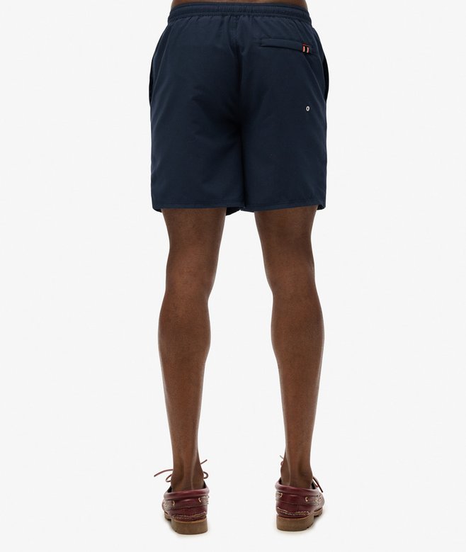 Sport GraphicNautical Navy Swim Short_Back view