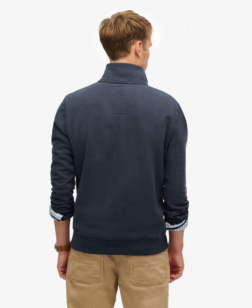 Essential Logo Henley-Bradley Navy-Back view