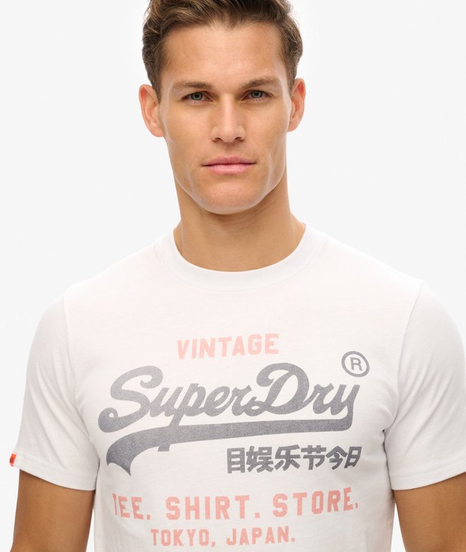 Vintage Logo Heritage Relaxed Tee-Optic-Front view