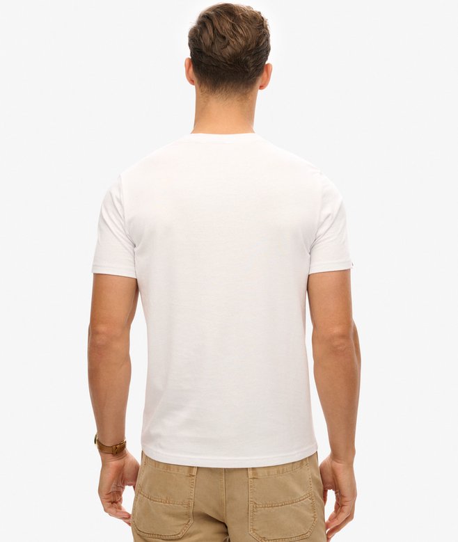 Vintage Logo Heritage Relaxed Tee-Optic-Back view