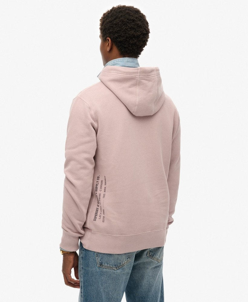 Utility Sport Hoodie-Cloud Grey-Back view
