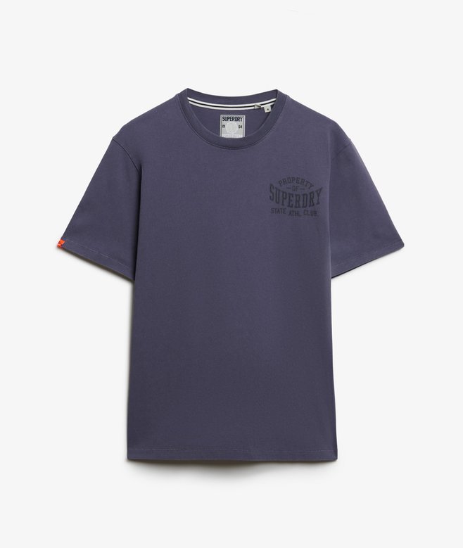 Men's Athletic Essential Tee-Greystone-Ghost Front View