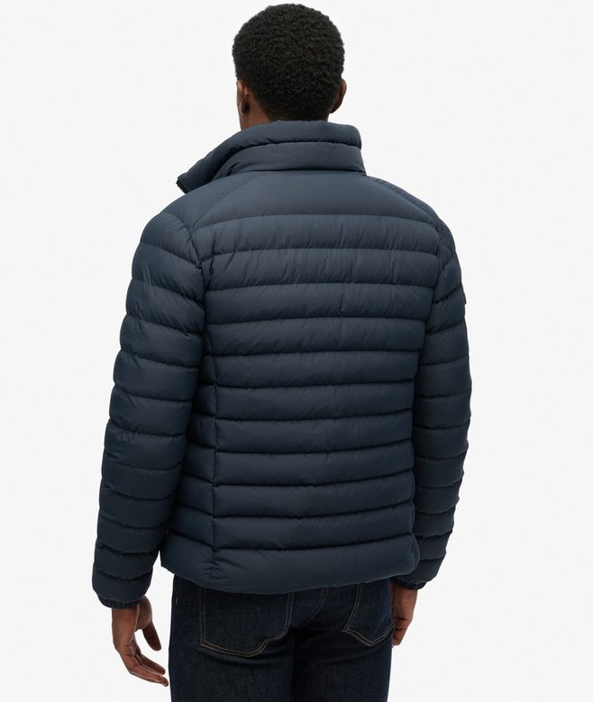 Fuji Print Padded Jacket-Eclipse Navy