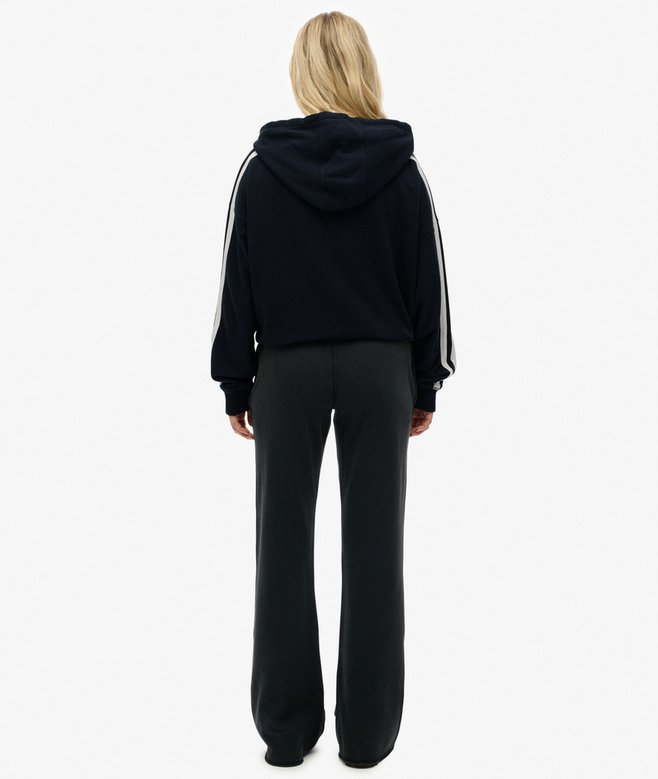 Superdry Ladies Athletic Embroidered Flare Jogger-Eclipse Navy Eclipse Navy side view