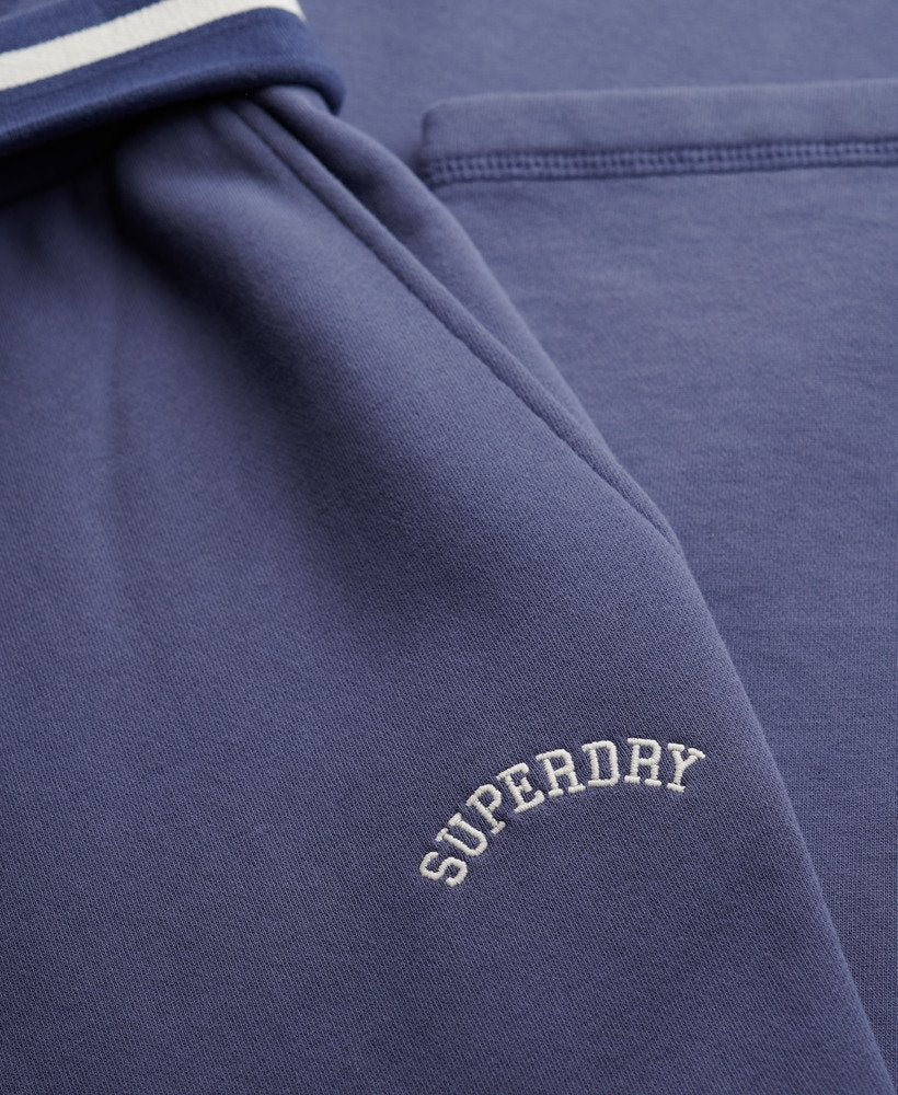 Superdry Ladies Essential Logo Low Rise Flare Jogger-Mariner Navy Mariner Navy flat front view