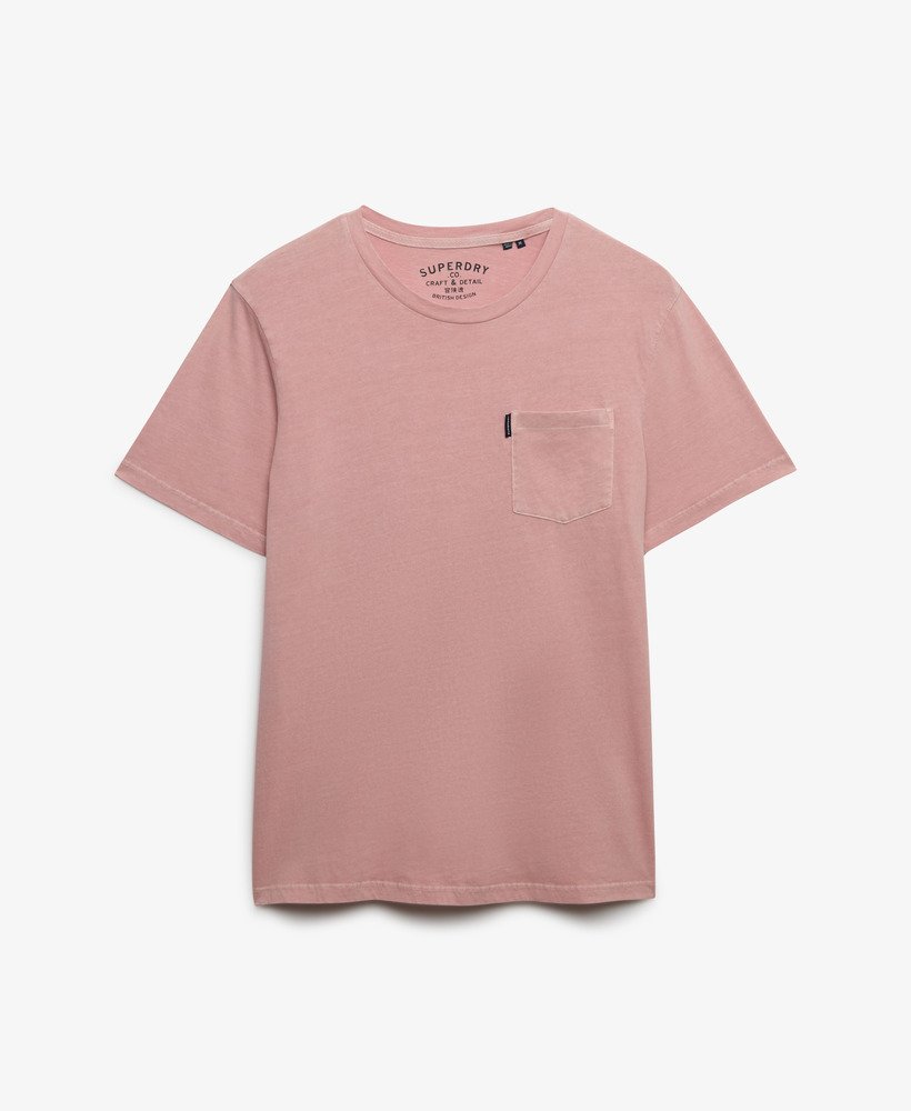 Men's Classic Essential Pocket Tee-Light Blush Pink-Front View
