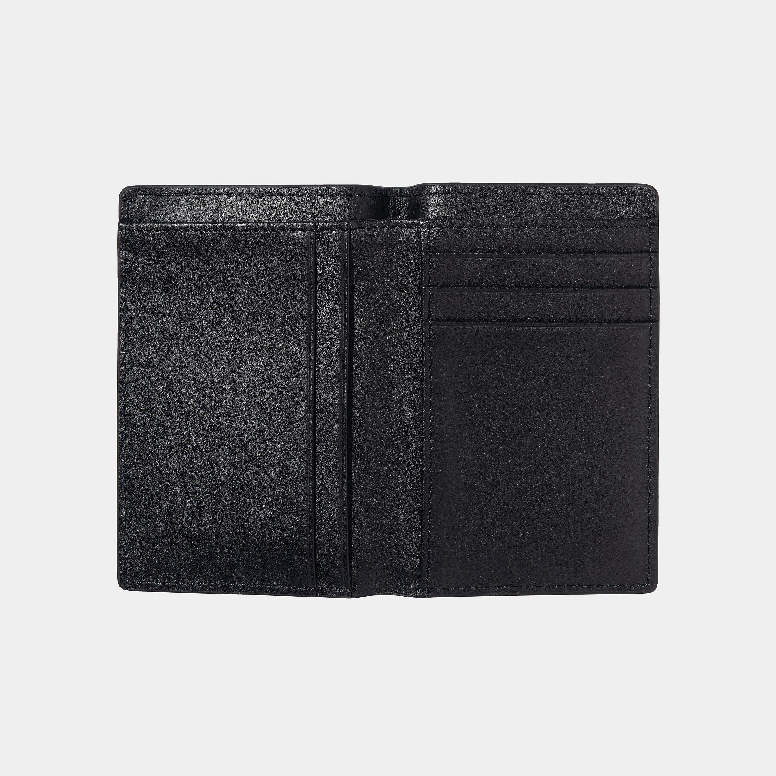 Carhartt WIP Vegas Vertical Wallet-Black / White Black / White model front view