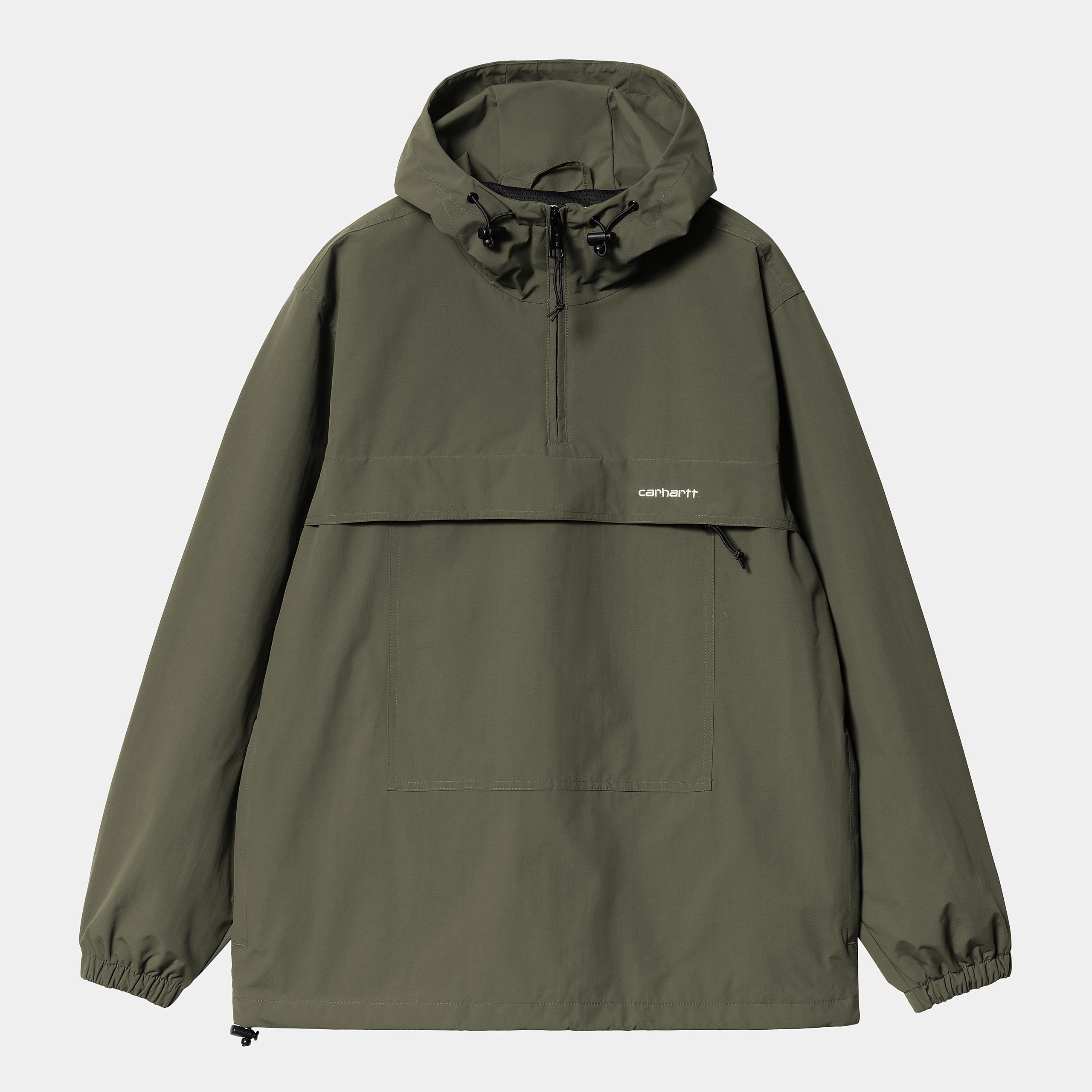 Carhartt WIP Windbreaker Pullover-Turtle / White Turtle / White front view