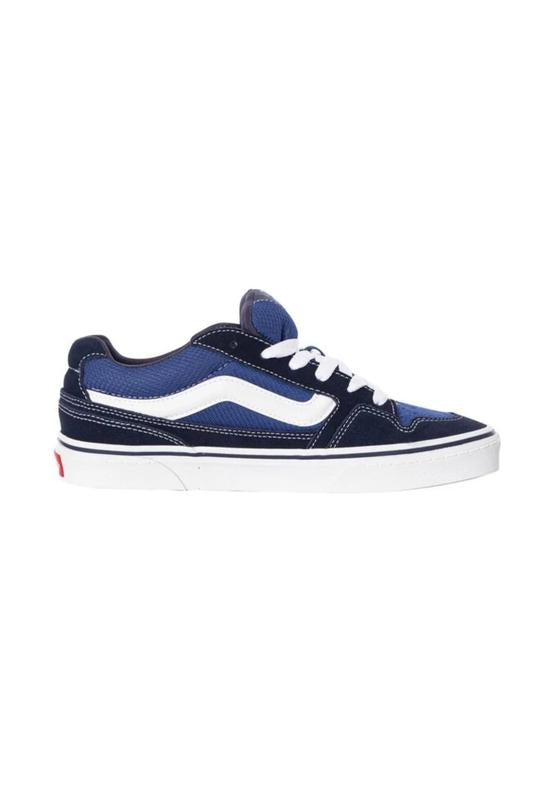 VANS Caldrone Navy Suede Mesh Trainer Navy front view