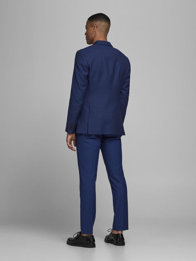 Solaris Blazer Medieval Blue Super Slim back