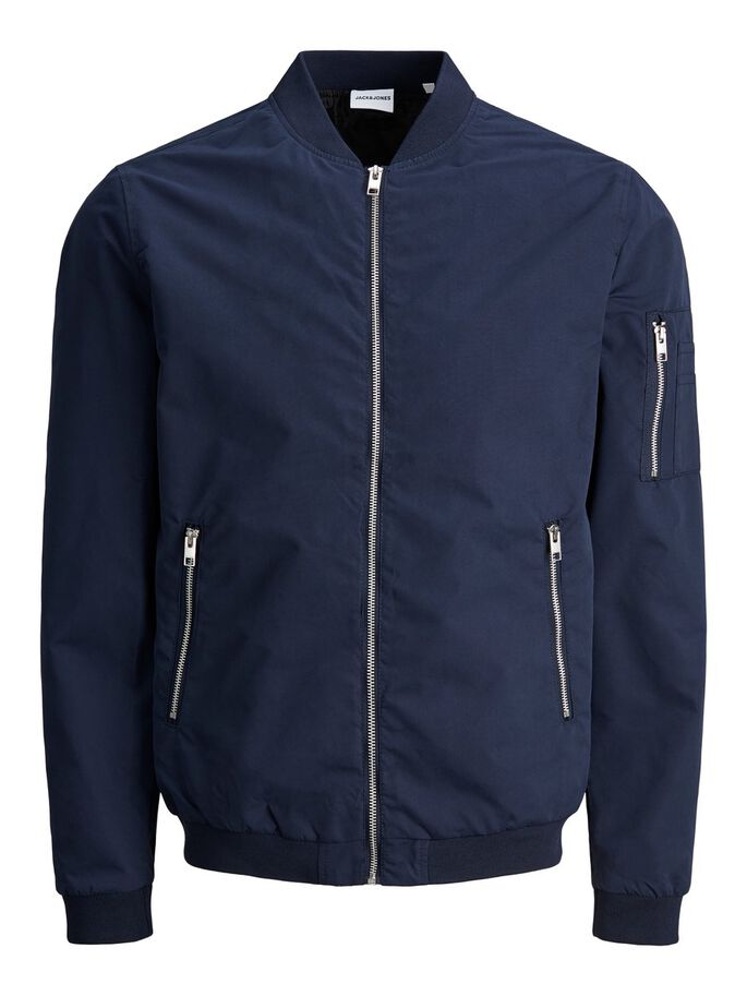 JACK & JONES Rush Bomber Navy Blazer Navy Blazer model front view