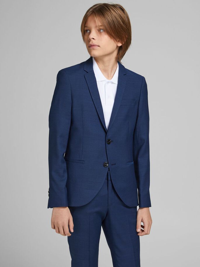 Jack Jones Youths Solaris Blazer Juniors Blue front view