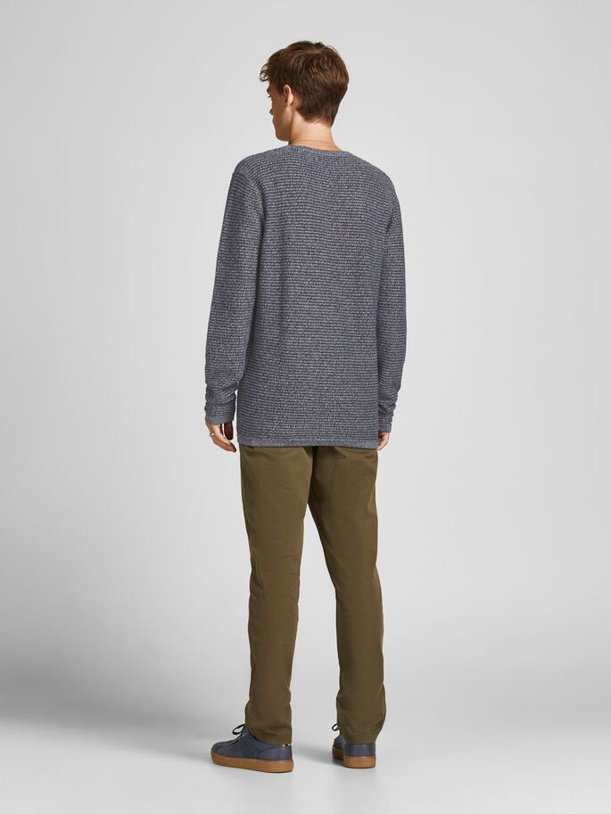 Cotton Knitted Crew Neck Jumper Noos - Spirit Clothing