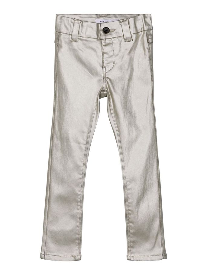 NAME IT Polly Dnmcoateds Skinny Pant Gold front view