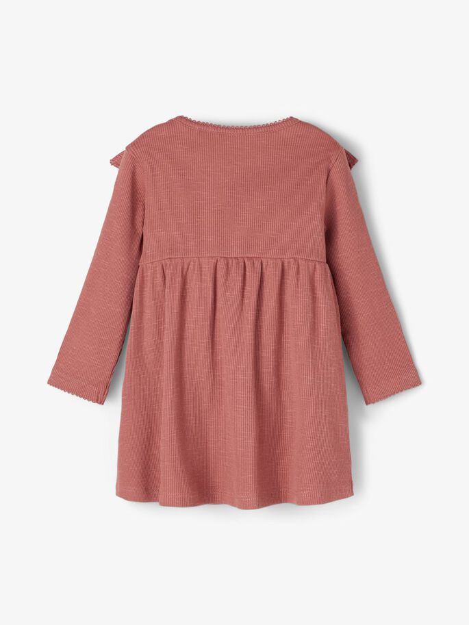 NAME IT Blanca Long Sleeve Dress Rose back view