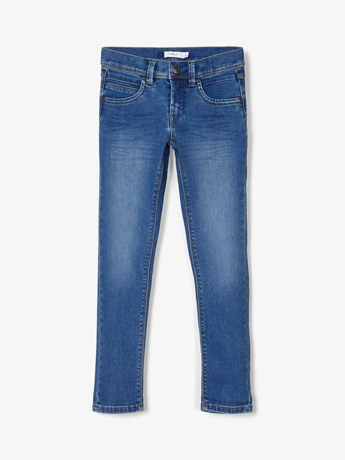 NAME IT Silas Slim Fit 2467 Pant Noos Medium Blue Denim front view