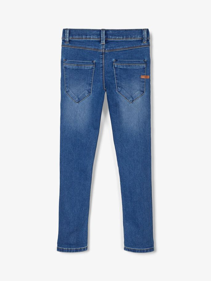 NAME IT Silas Slim Fit 2467 Pant Noos Medium Blue Denim back view