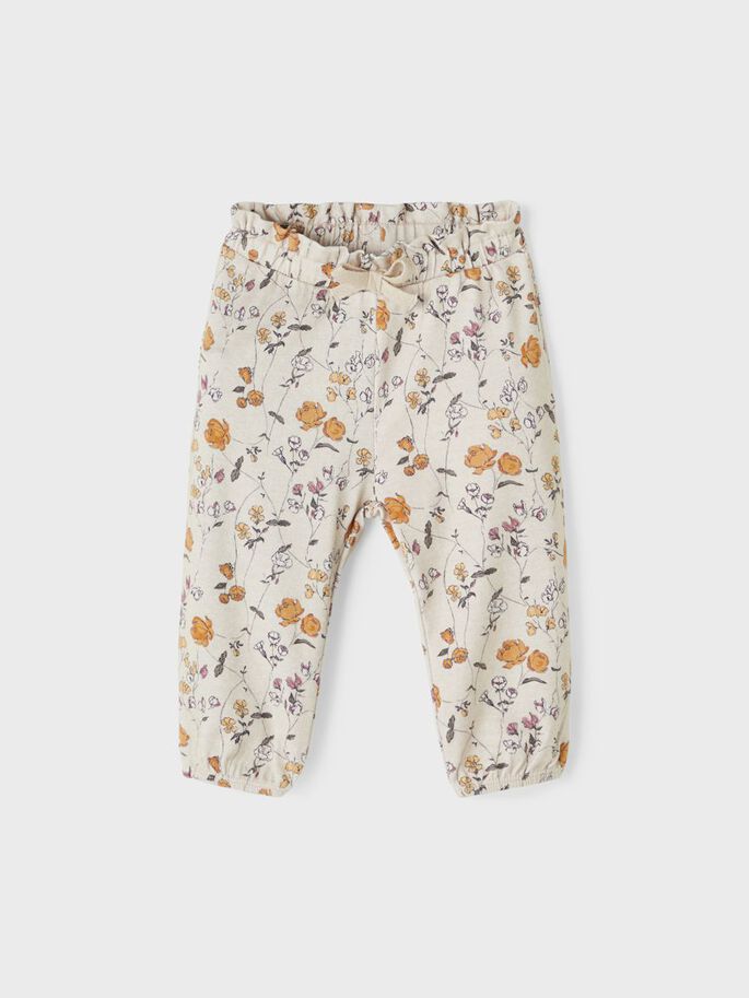 NAME IT Love Floral NB Pant Pink Flower detail view