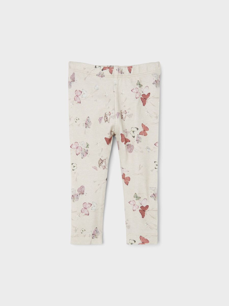 NAME IT Fiana Legging peyote melange model front view