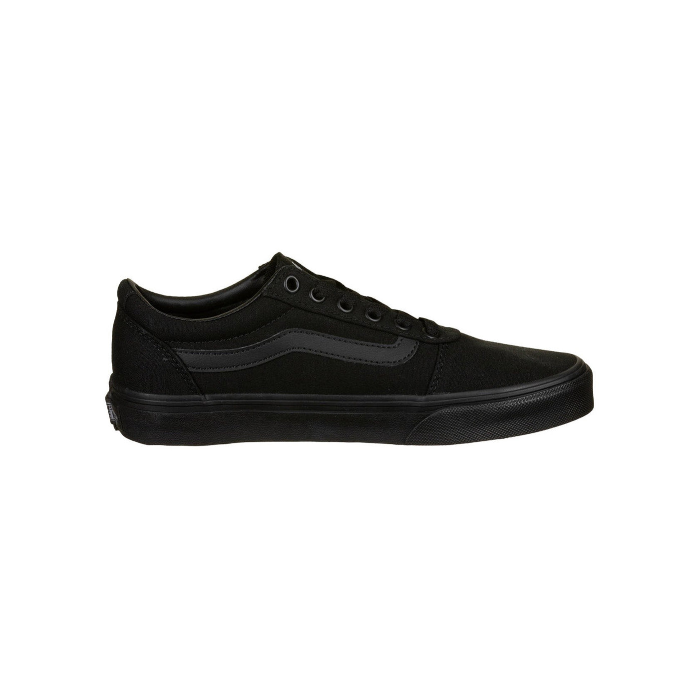 Vans Womens Women's Ward Canvas Black/Black Trainer Black/Black front view