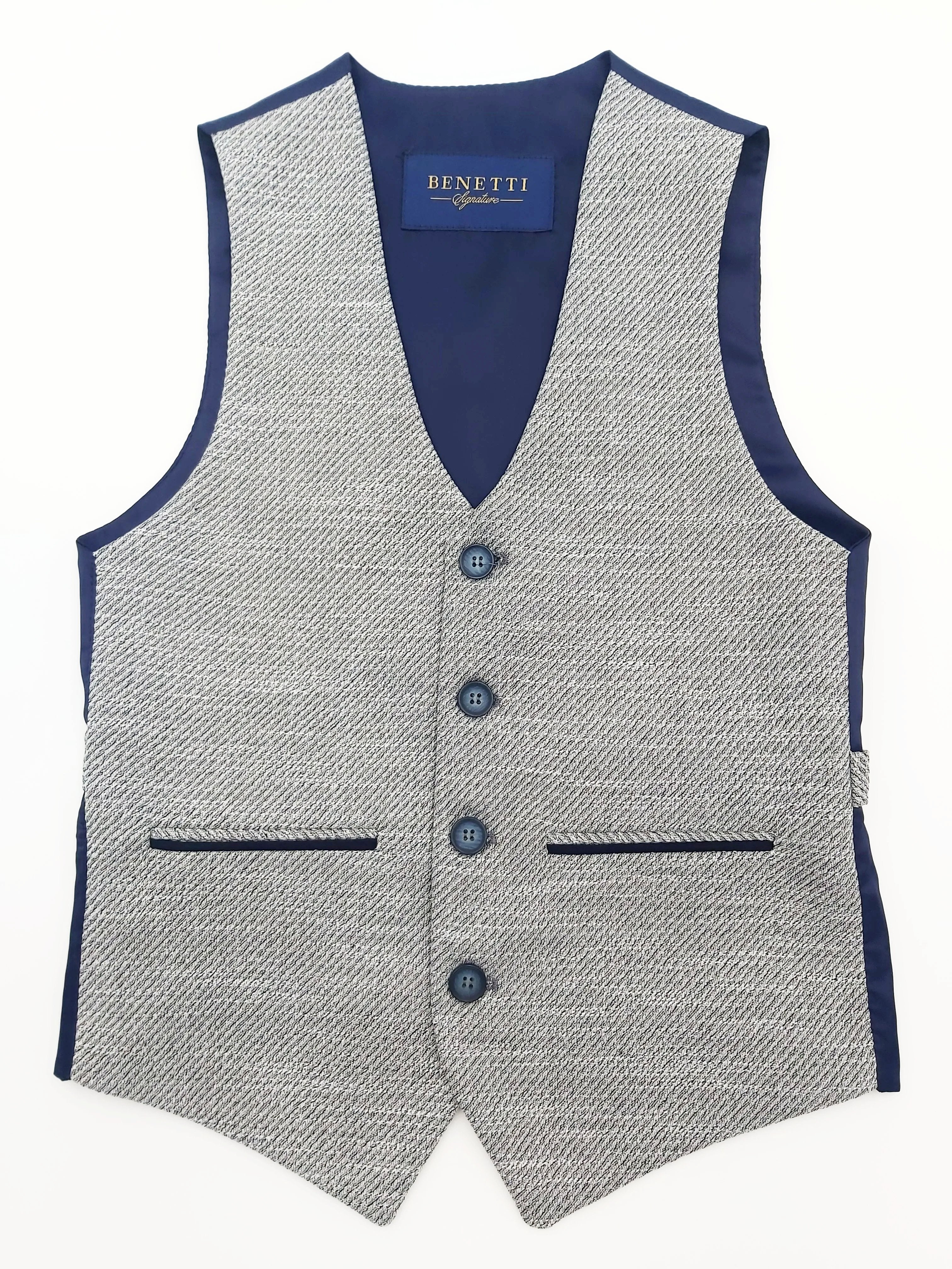 Harold Silver Boys Waistcoat