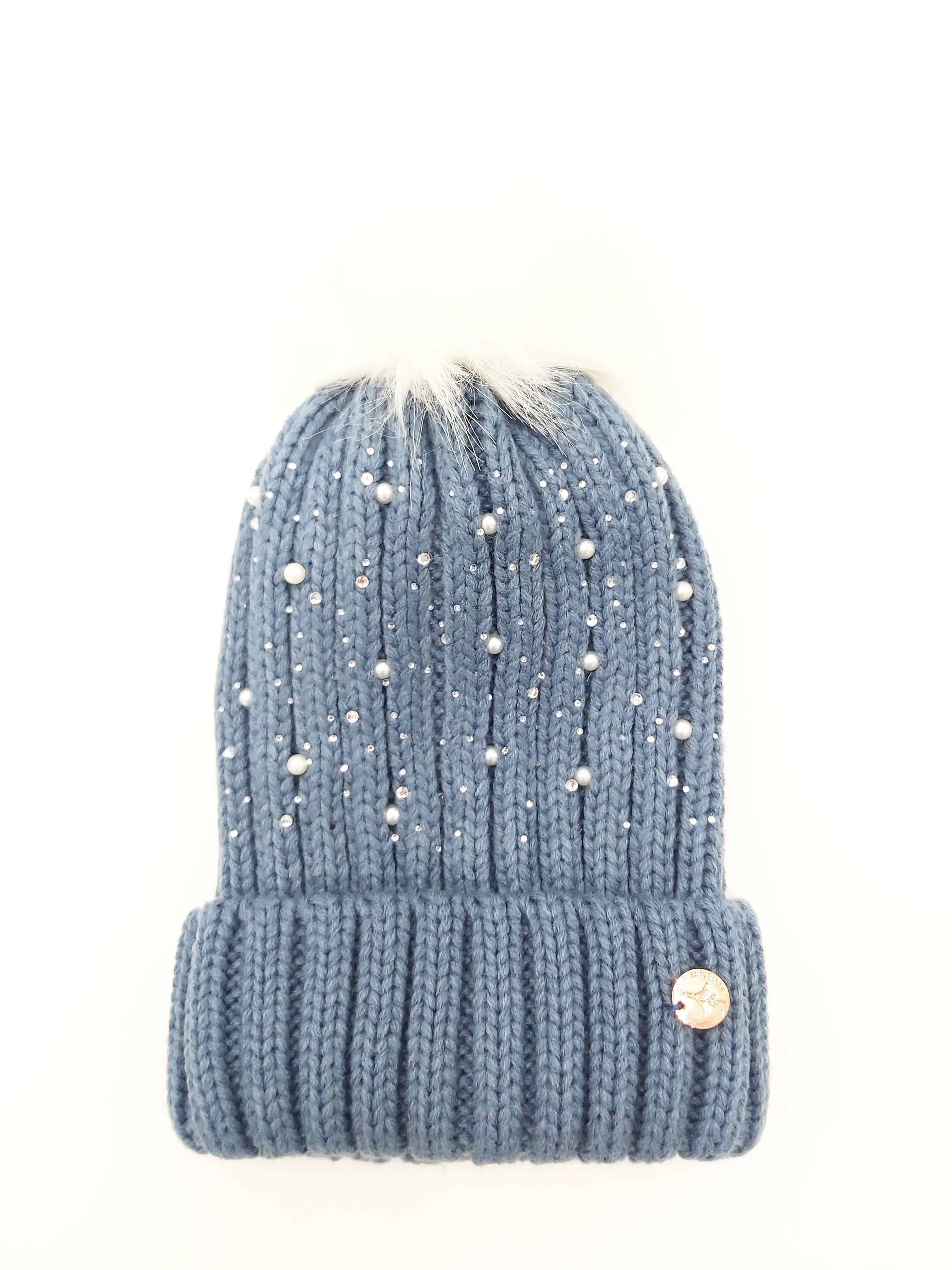 Ladies Clarissa Blue Hat-Front View